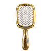 Janeke Hair Brush Rectangular Gold with White Щётка для волос - 2