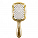 Janeke Hair Brush Rectangular Gold with White Щётка для волос - 10