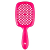 Janeke Hair Brush Rectangular Small Acid Pink Щётка для волос маленькая - 2