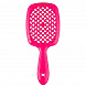 Janeke Hair Brush Rectangular Small Acid Pink Щётка для волос маленькая - 10